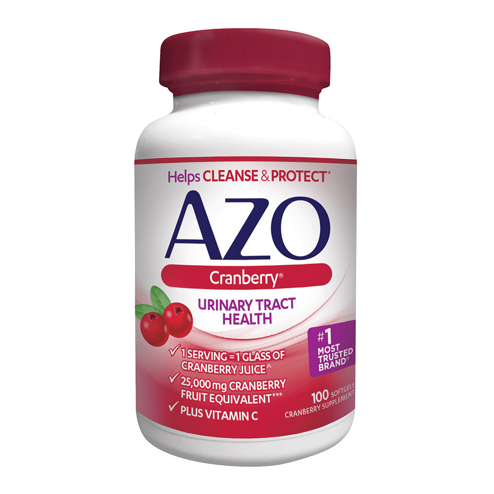 Azo Cranberry For Urinary Tract Infections Max Strength, 100 Softgels
